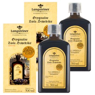 Zestaw Langsteiner Oryginalne Zioła Szwedzkie, 2 x 500 ml - zdjęcie produktu