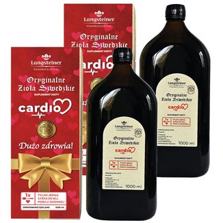 Zestaw Langsteiner Oryginalne Zioła Szwedzkie Cardio, 2 x 1000 ml - zdjęcie produktu