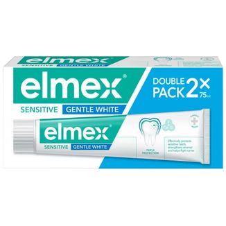 Elmex Sensitive Gentle White, pasta do zębów, 2 x 75 ml USZKODZONE OPAKOWANIE - zdjęcie produktu