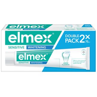 Elmex Sensitive Whitening, pasta do zębów, 2 x 75 ml - zdjęcie produktu