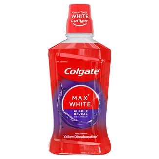Colgate Max White Purple Reveal, płyn do płukania jamy ustnej, 500 ml - zdjęcie produktu