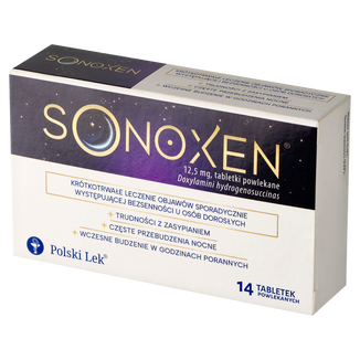 Sonoxen 12,5 mg, 14 tabletek powlekanych - zdjęcie produktu