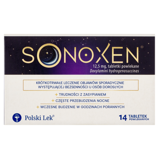 Sonoxen 12,5 mg, 14 tabletek powlekanych - zdjęcie produktu