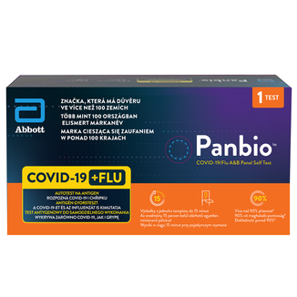 Panbio Covid-19/Flu A&b Panel Combo Self Test, szybki test do wykrywania 3 wirusów, 1 sztuka - zdjęcie produktu