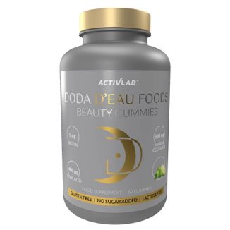 AcivLab Doda D'Eau Foods BeautyGummies, żelki, smak cytrynowo-limonkowy, 60 sztuk - zdjęcie produktu