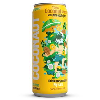 Coconaut woda kokosowa z młodego kokosa z sokiem ananasowym, 320 ml - zdjęcie produktu