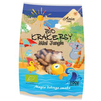 Ania Mini Jungle Bio Krakersy, 100 g KRÓTKA DATA - zdjęcie produktu