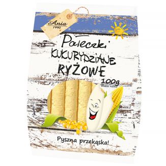 Ania Pałeczki Kukurydziane Ryżowe, 100 g KRÓTKA DATA - zdjęcie produktu