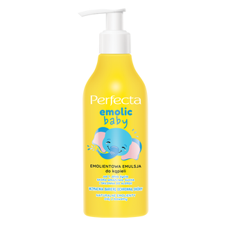 Perfecta Emolic Baby, emolientowa emulsja do kąpieli, od 1 dnia życia, 240 ml - zdjęcie produktu