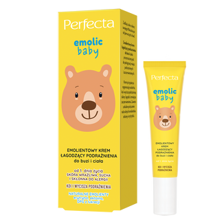 Perfecta Emolic Baby, emolientowy krem łagodzący podrażnienia do buzi i ciała, od 1 dnia życia, 20 ml - zdjęcie produktu