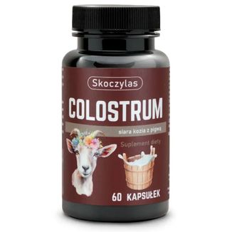 Skoczylas Colostrum, siara kozia z pigwą, 60 kapsułek - zdjęcie produktu