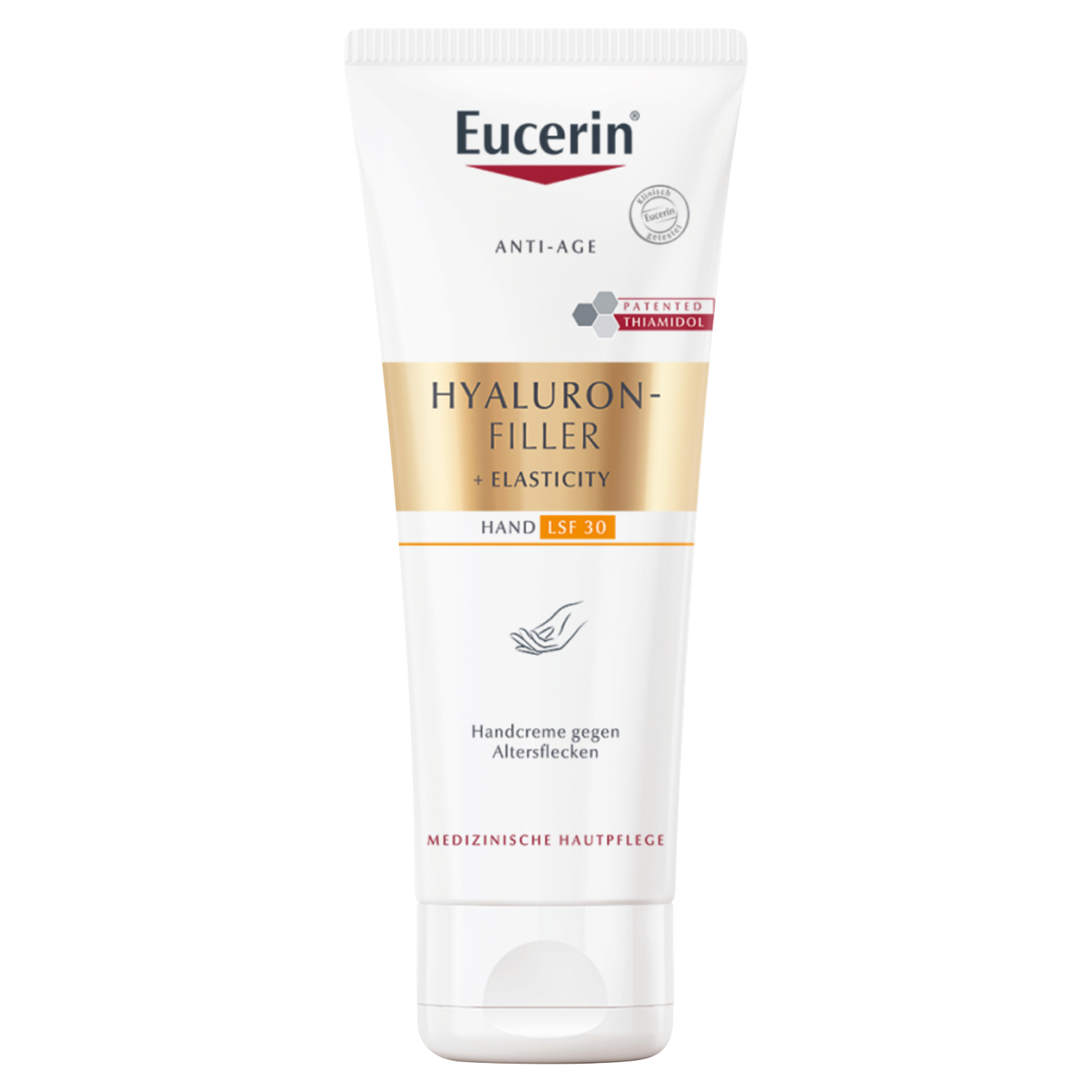 Eucerin Eucerin Hyaluron-Filler+Elasticity, Handcreme z Thiamidolem und SPF 30, 75 ml — Inhaltsstoffe und Bewertung