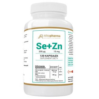 AltoPharma Selen + Cynk, 120 kapsułek - zdjęcie produktu