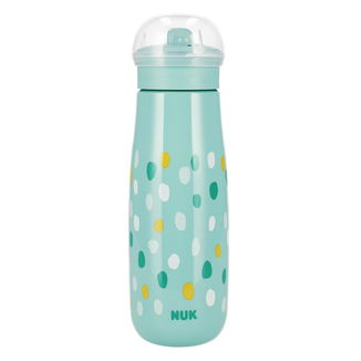 NUK Mini-Me FLip, butelka do picia z ustnikiem 2w1, turkusowa, od 12 miesiąca, 450 ml - zdjęcie produktu