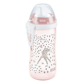 NUK Kiddy Cup, kubek niekapek z twardym ustnikiem i klipsem, Bambi, od 12 miesiąca, 300 ml - zdjęcie produktu