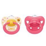 NUK Signature, smoczek uspokajający, silikonowy, anatomiczny, różowy, 18-36 miesięcy, 2 sztuki - miniaturka zdjęcia produktu