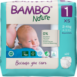 Bambo Nature, pieluchy jednorazowe, rozmiar 1, Newborn, 2-4 kg, 22 sztuki - miniaturka zdjęcia produktu