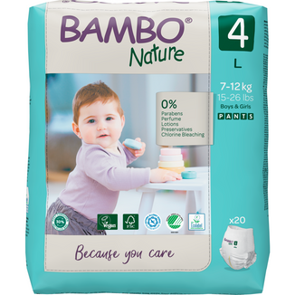 Bambo Nature, pieluchomajtki, rozmiar 4, 7-12 kg, 20 sztuk - zdjęcie produktu