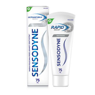 Sensodyne Ultraszybka Ulga Whitening, pasta do zębów, 75 ml - zdjęcie produktu