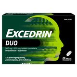 Excedrin Duo 200 mg + 500 mg, 20 tabletek powlekanych KRÓTKA DATA - miniaturka zdjęcia produktu