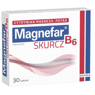 Magnefar B6 Skurcz, 30 tabletek - zdjęcie produktu