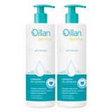 Zestaw Oillan Derm+, kremowy żel do mycia, od 1 dnia życia, 2 x 400 ml - miniaturka zdjęcia produktu