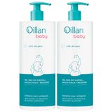 Zestaw Oillan Baby, żel do kąpieli, mycia ciała i włosów 3w1, od 1 dnia życia, 2 x 750 ml - miniaturka zdjęcia produktu