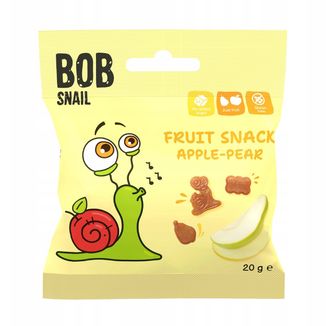 Bob Snail Żelki owocowe, jabłko, gruszka, 20 g - zdjęcie produktu