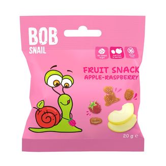 Bob Snail Żelki owocowe, jabłko, malina, 20 g - zdjęcie produktu