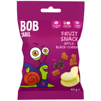 Bob Snail Żelki owocowe, jabłko, czarna porzeczka, 40 g - zdjęcie produktu