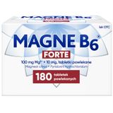 Magne B6 Forte 100 mg + 10 mg, 180 tabletek powlekanych - miniaturka zdjęcia produktu