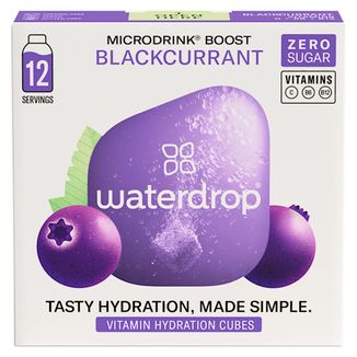 Waterdrop Microdrink Boost, witaminowa kostka nawadniająca, blackcurrant & elderberry, 12 sztuk - zdjęcie produktu