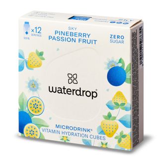 Waterdrop Microdrink Sky, witaminowa kostka nawadniająca, pineberry & passion fruit, 12 sztuk - zdjęcie produktu