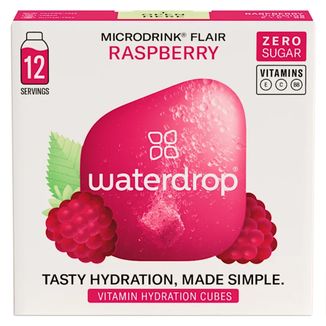 Waterdrop Microdrink Flair, witaminowa kostka nawadniająca, raspberry & elderflower, 12 sztuk - zdjęcie produktu