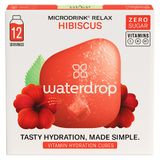 Waterdrop Microdrink Relax, witaminowa kostka nawadniająca, hibiscus & acerola, 12 sztuk KRÓTKA DATA - miniaturka zdjęcia produktu