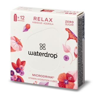 Waterdrop Microdrink Relax, witaminowa kostka nawadniająca, hibiscus & acerola, 12 sztuk - zdjęcie produktu