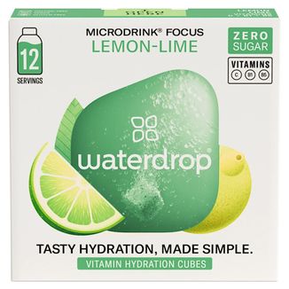 Waterdrop Microdrink Focus, witaminowa kostka nawadniająca, lemon-lime, 12 sztuk - zdjęcie produktu