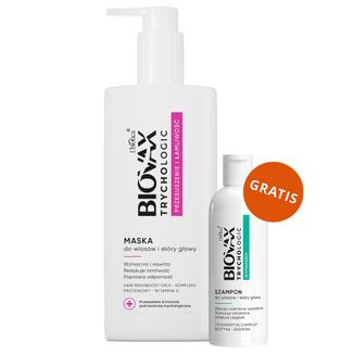 Biovax Trychologic Przesuszenie i Łamliwość, maska do włosów i skóry głowy, 200 ml + szampon do włosów i skóry głowy, 50 ml gratis - zdjęcie produktu