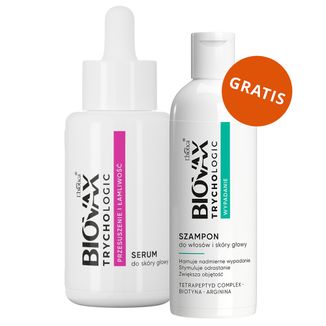 Biovax Trychologic Przesuszenie i Łamliwość, serum do skóry głowy, 50 ml + szampon do włosów i skóry głowy, 50 ml gratis - zdjęcie produktu