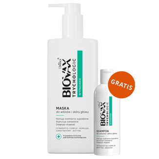 Biovax Trychologic Wypadanie, maska do włosów i skóry głowy, 200 ml + szampon do włosów i skóry głowy, 50 ml gratis - zdjęcie produktu