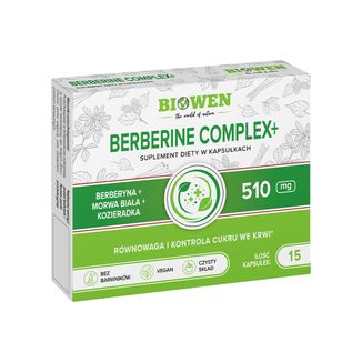 Biowen Berberine Complex+, 15 kapsułek - zdjęcie produktu