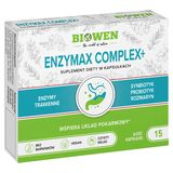 Biowen EnzyMax Complex+, enzymy trawienne, 15 kapsułek - miniaturka zdjęcia produktu