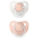 Suavinex Dreams, smoczek anatomiczny, silikonowy, brzoskwiniowy, 0-6 miesięcy, 2 sztuki - miniaturka zdjęcia produktu