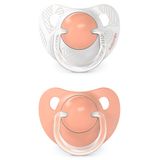 Suavinex Dreams, smoczek anatomiczny, silikonowy, brzoskwiniowy, 6-18 miesięcy, 2 sztuki - miniaturka zdjęcia produktu