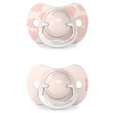 Suavinex Dreams SX Pro, smoczek uspokajający, symetryczny, silikonowy, różowy, 0-6 miesięcy, 2 sztuki - miniaturka zdjęcia produktu