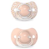 Suavinex Dreams SX Pro, smoczek fizjologiczny, silikonowy, brzoskwiniowy, 6-18 miesięcy, 2 sztuki - miniaturka zdjęcia produktu