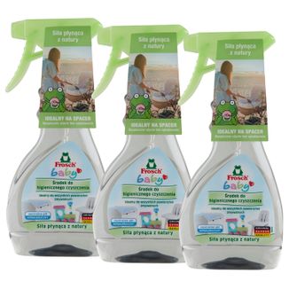 Zestaw Frosch Baby, środek do higienicznego czyszczenia, spray, 3 x 300 ml - zdjęcie produktu