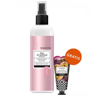 Marion Final Control, płyn do stylizacji włosów, kręcone włosy, 200 ml + ochronny krem do rąk Maracuja & Mango, 50 ml gratis - zdjęcie produktu