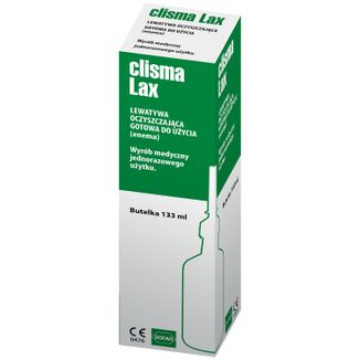 Clisma Lax, lewatywa oczyszczająca (enema), butelka, 133 ml - zdjęcie produktu