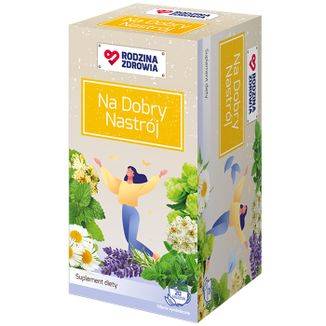 Rodzina Zdrowia Na dobry nastrój, herbatka fix, 2,1 g x 20 saszetek KRÓTKA DATA - zdjęcie produktu